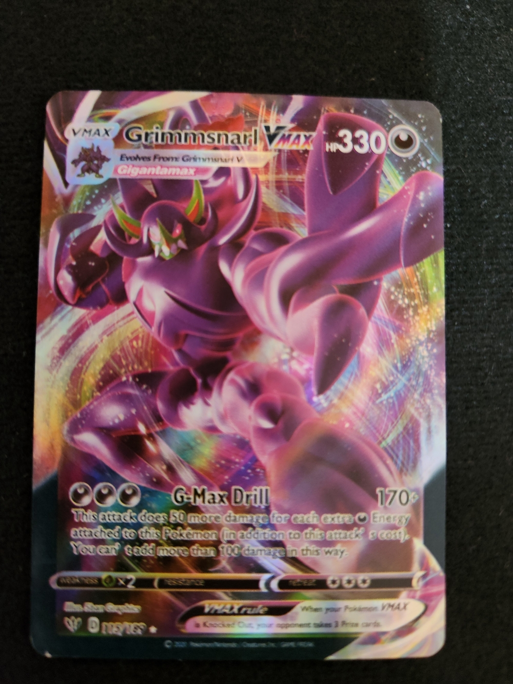 Grimmsnarl VMAX Pokémon Card LPokémon Fan Art Custom Card